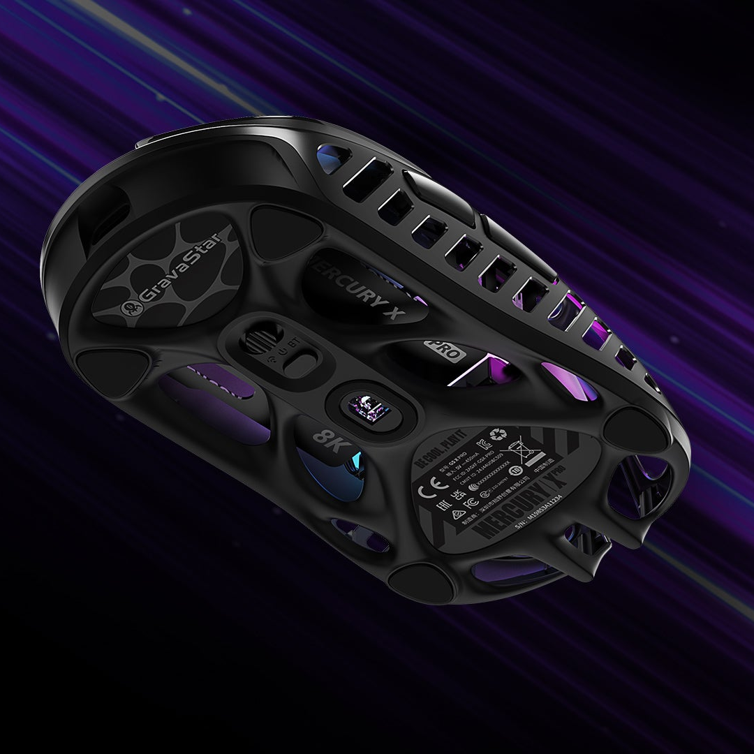 Mercury X 逐光使 PRO| 8KHz 輕量無線電競滑鼠